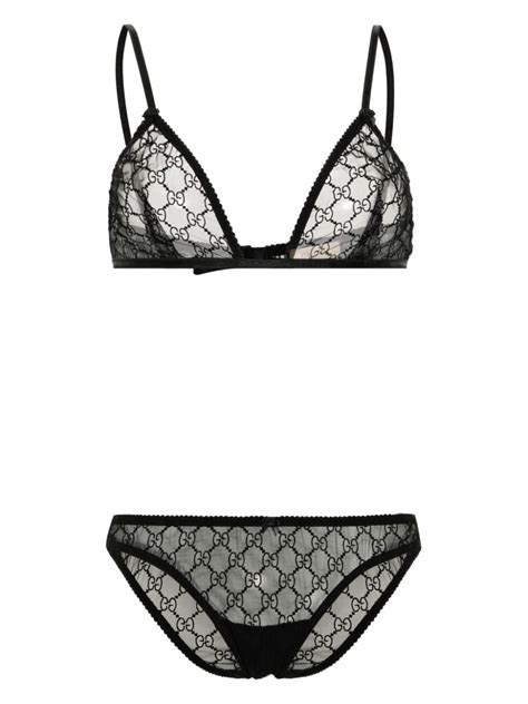 gucci embroidered tulle bralette|gucci lingerie for women.